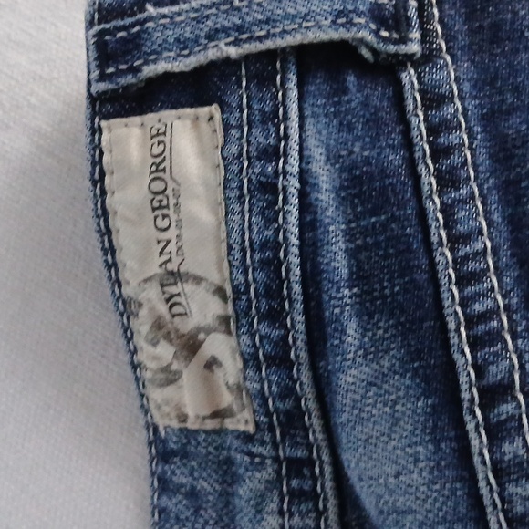 Dylan George Lucy Low Rise Skinny Distressed Blue Jeans Size 26 - Picture 5 of 6